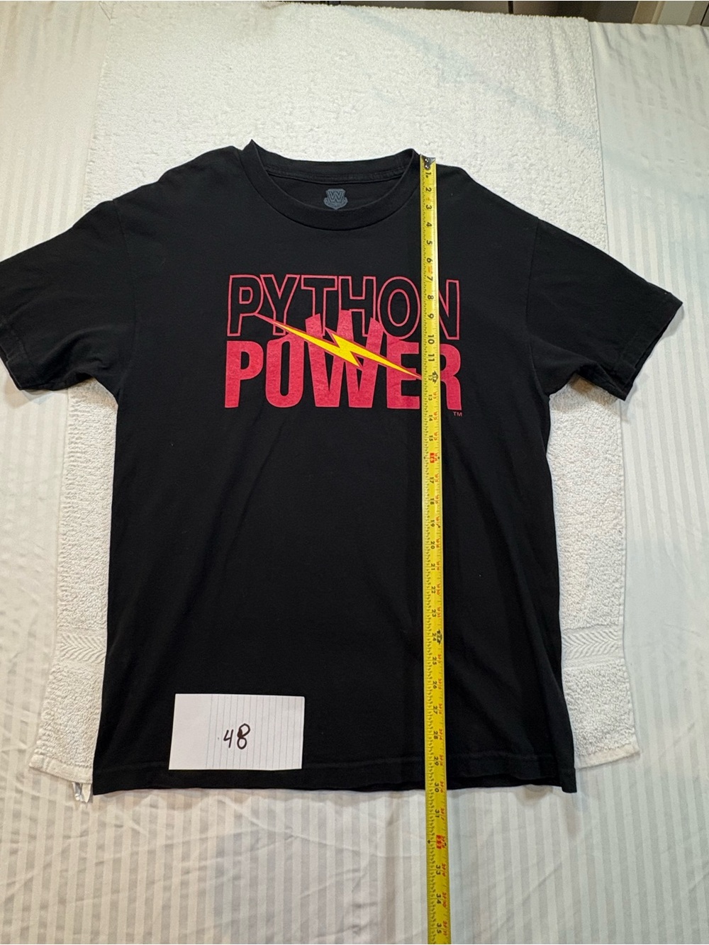 WWE Legends Hulk Hogan Python Power 30th Anniversary Graphic Tee large